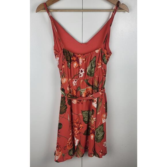 LULUS Floral Ditsy Print Mini Dress Spaghetti Straps Summer Sundress | Small - Picture 9 of 12